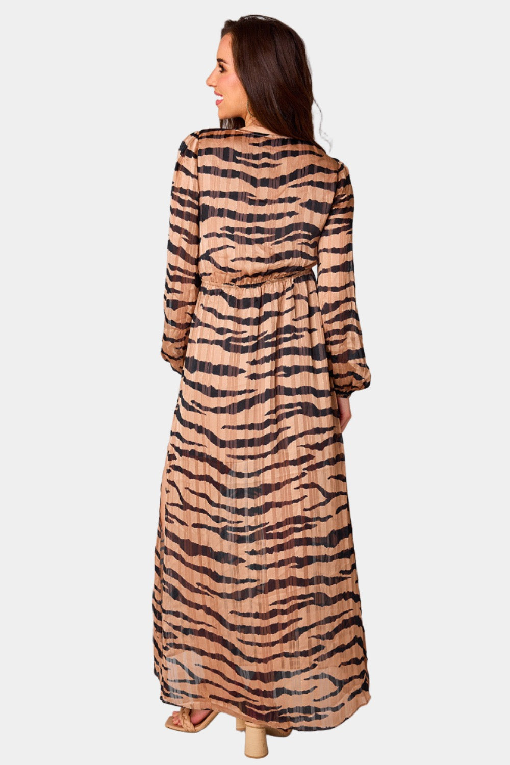 BuddyLove Desirae Long Sleeve Maxi Dress - Stampede