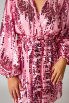 BuddyLove Adeline Sequin Short Wrap Dress - Unforgettable