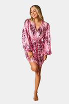 BuddyLove Adeline Sequin Short Wrap Dress - Unforgettable