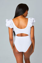 BuddyLove Jamie Cut Out Front One-Piece - White