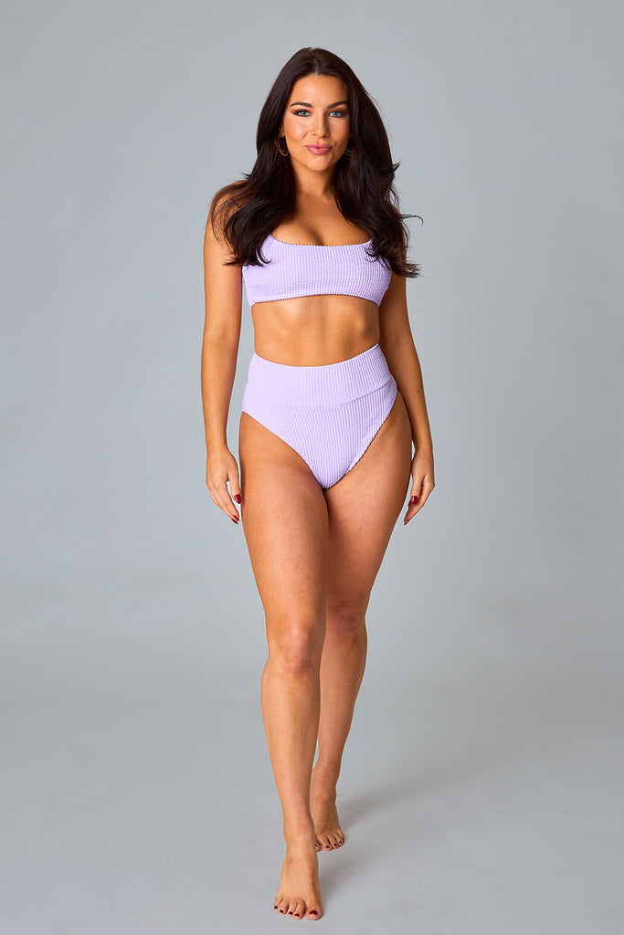 BuddyLove Ora Scoop Neck High Waisted Bikini - Lavender