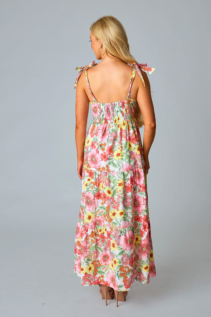 BuddyLove Hamptons Tie-Shoulder Maxi Dress - Whimsy