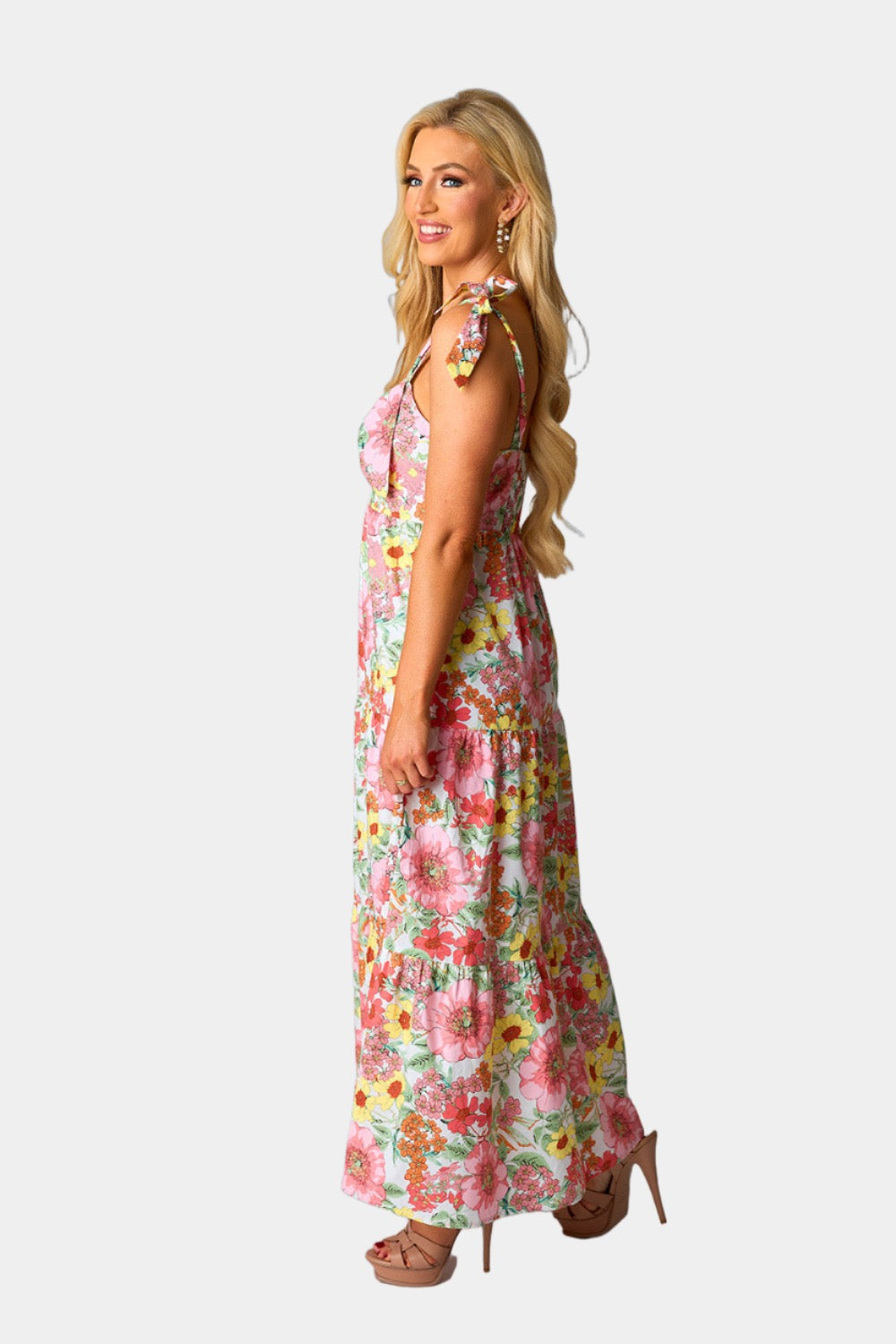 BuddyLove Hamptons Tie-Shoulder Maxi Dress - Whimsy