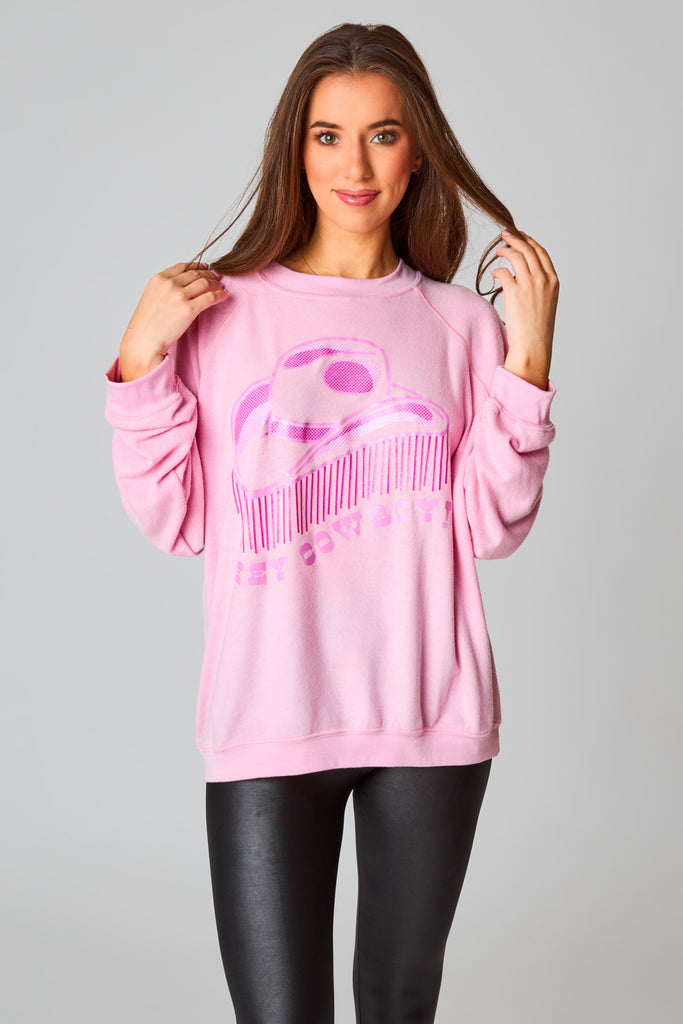 BuddyLove Courtney Graphic Sweatshirt - Hey Cowboy