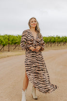 BuddyLove Desirae Long Sleeve Maxi Dress - Stampede