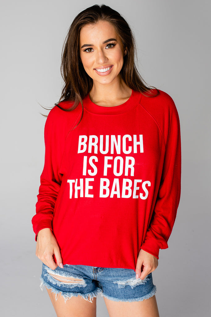 BuddyLove Gene Graphic Sweatshirt - Brunch is for the Babes