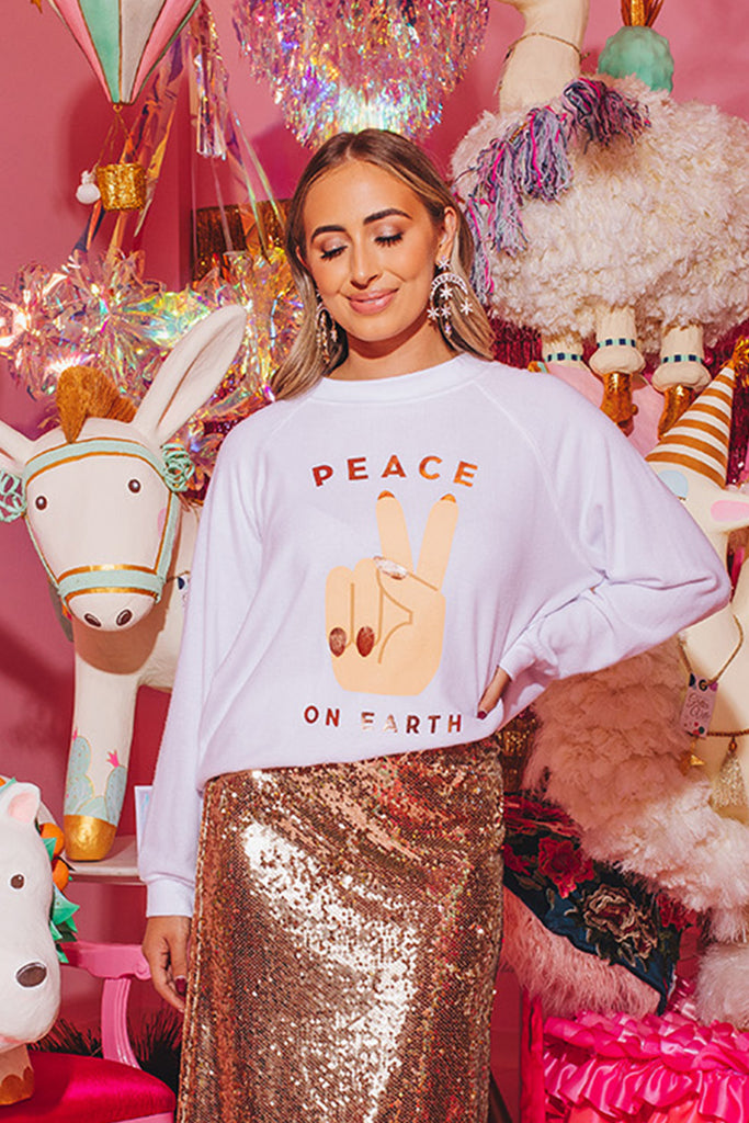 BuddyLove Keith Graphic Sweatshirt - Peace on Earth