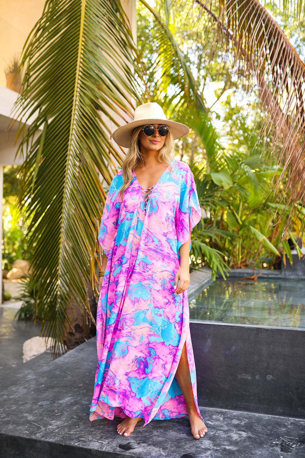 BuddyLove Tortolla Caftan Maxi Dress - Electro Pop