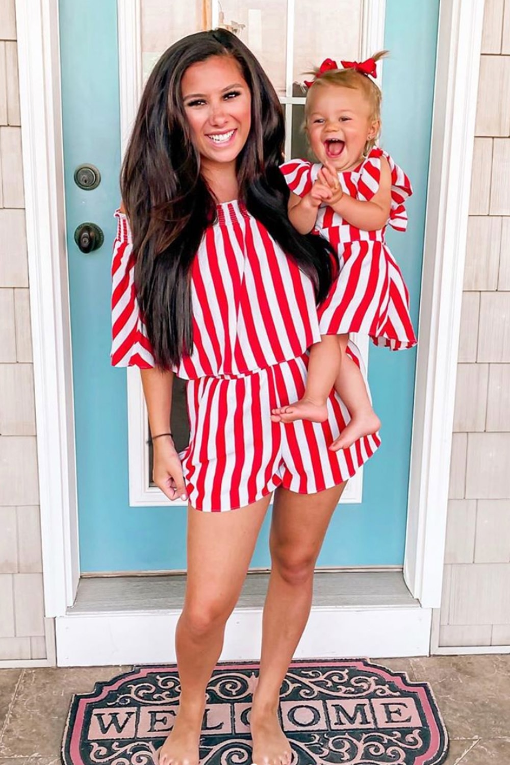 BuddyLove Kids Shiloh Flutter Sleeve Dress - Nautical