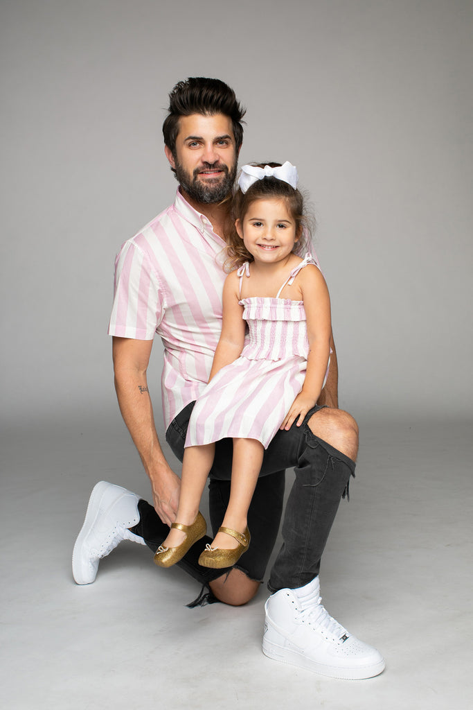 BuddyLove Robert Button Down Dress Shirt - Pink Stripe